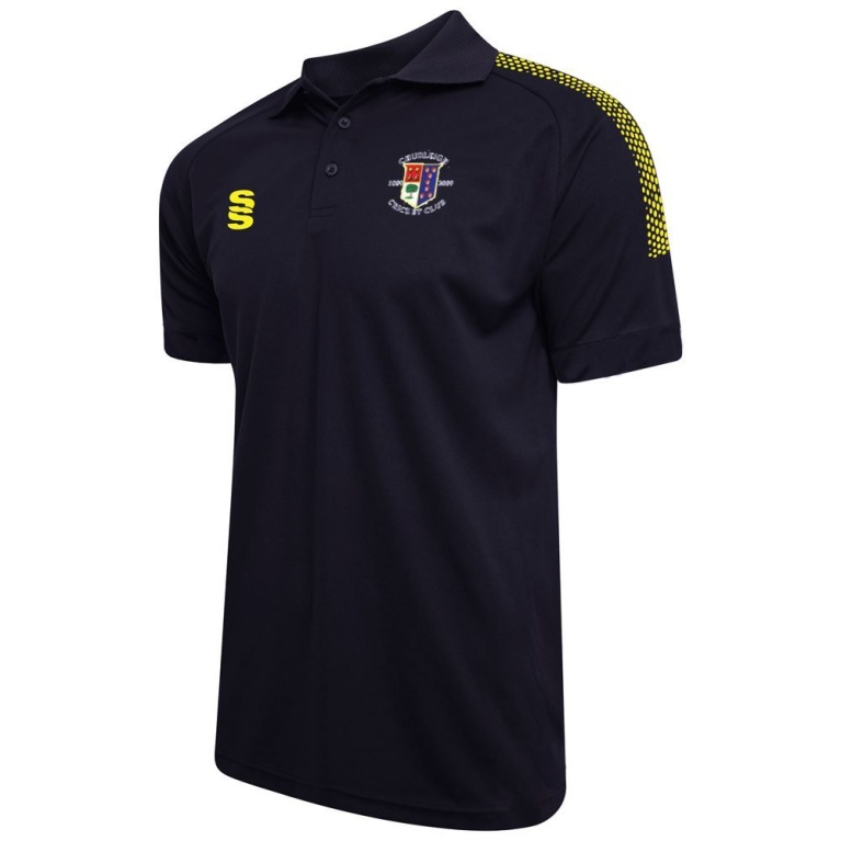 Chudleigh CC - Dual Polo Shirt : Navy/Yellow